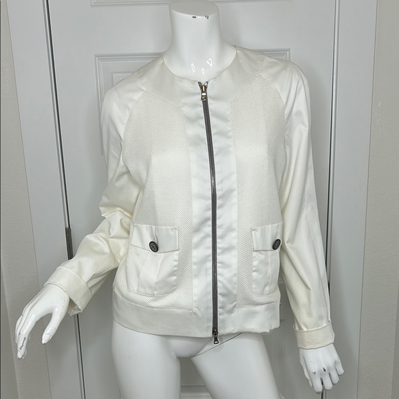Paul & Shark Jackets & Blazers - Paul & Shark White Bomber Jacket Sporty Design